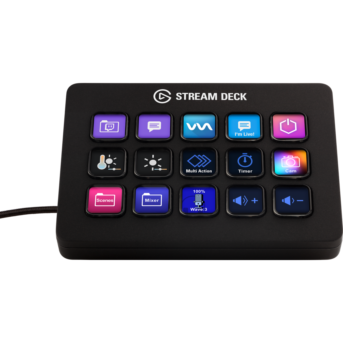 Elgato Stream Deck MK.2 control surface with 15 LCD keys