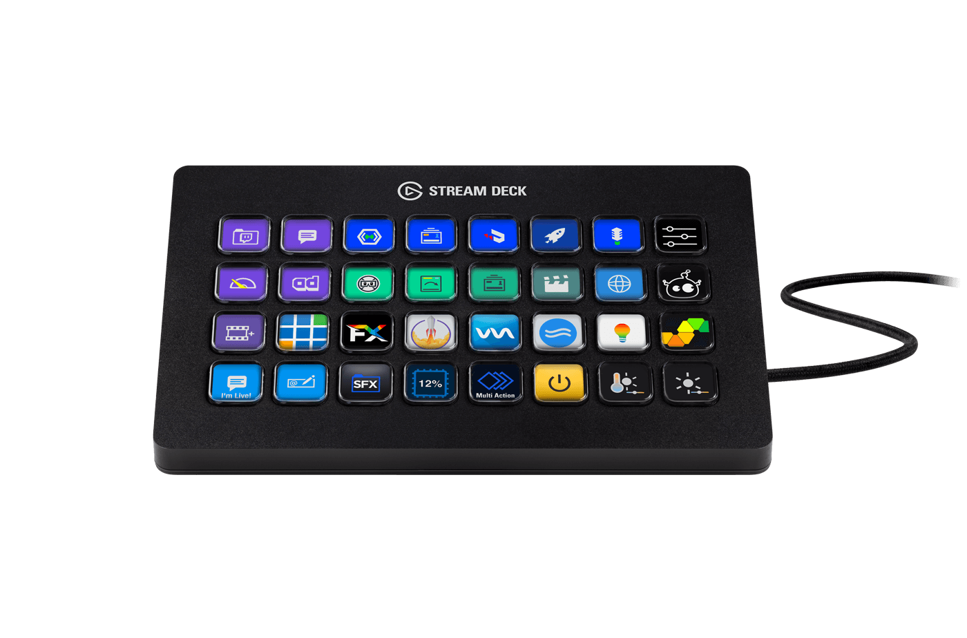Elgato Stream Deck XL control surface with 32 LCD keys